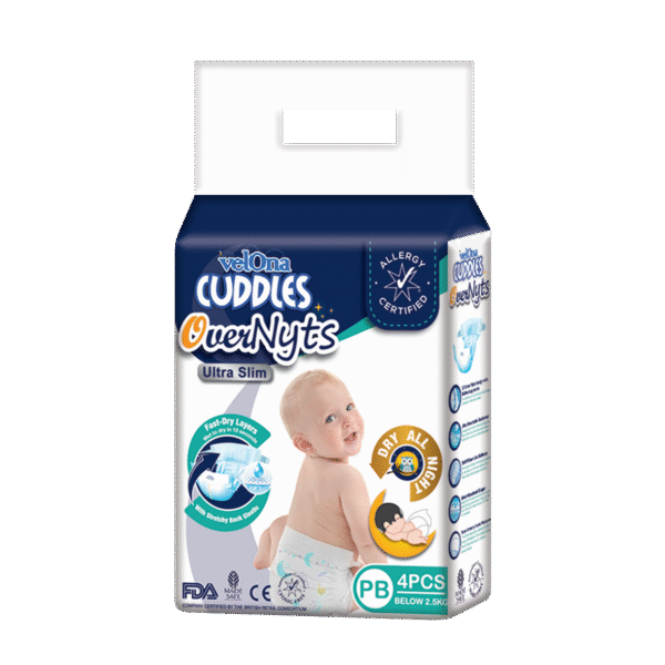 Velona Cuddles Looney Tunes PB Baby Diapers 04 Pcs