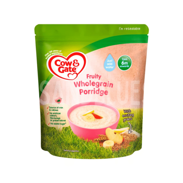 Cow & Gate Fruity Wholegrain Porridge Baby Cereal 6+ Months 125g (UK)