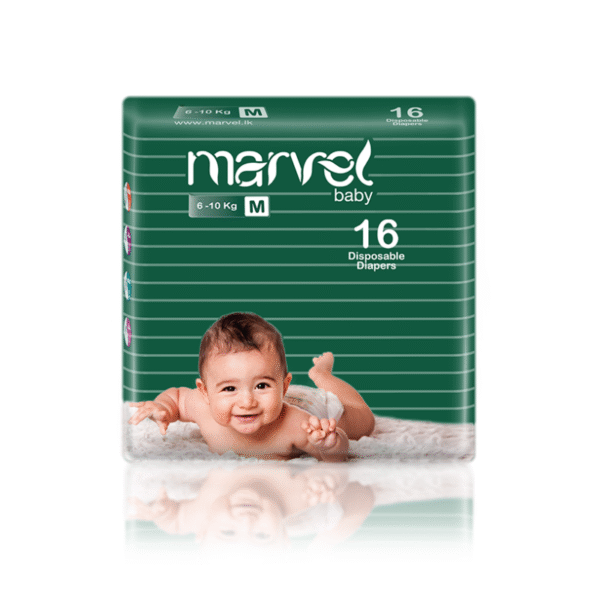 Marvel Baby Diapers Size Medium 6-10Kg - 16pcs pack