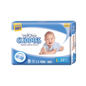 Velona Cuddles Large Baby Diapers (9kg to 14kg) 32 Pcs
