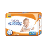 Velona Cuddles Medium Size Baby Diapers 34 Pcs Pack