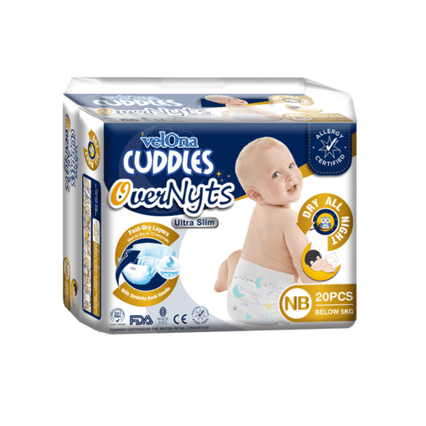 Velona Cuddles Newborn Overnyt Diapers 20pcs Pack
