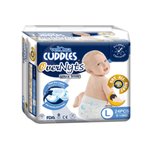 Velona Cuddles Overnyts Ultra Slim Baby Diapers L 24 Pcs (9-14kg)